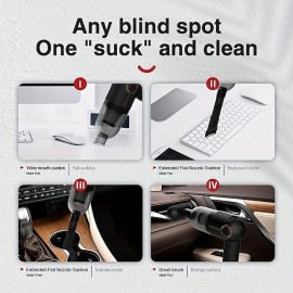 Cordless Handheld Vacuum Cleaner Strong Suction Hand Held Vacuum With Runtime Rechargeable Battery Lightweight Hand Vacuum