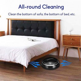Black Automatic Rechargeable Smart Robot Vacuum Cleaner Suction Sweeping Robot