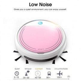 4 IN 1 Function Strong Suction  New Smart Sweeping Robot Automatic Vacuum Cleaner Powerful Dust Catcher with UV Sterilization Function for Home Office Floor Garbage & Dirt Cleaning