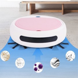 4 IN 1 Function Strong Suction  New Smart Sweeping Robot Automatic Vacuum Cleaner Powerful Dust Catcher with UV Sterilization Function for Home Office Floor Garbage & Dirt Cleaning