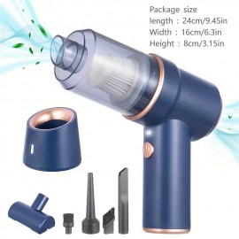 Wireless Car Vacuum Cleaner High Power Air Blower Duster With Compressed Air & Charging for Home & Office
