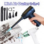 3 In 1 Cordless Vacuum Cleaner Compressed Air Duster Wireless Dust Blower Electric Air Pump Portable Rechargeable Air Cleaner Vacum For Computer Keyboard Sofa Car Home Office