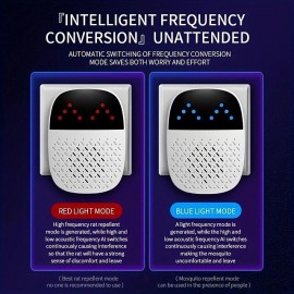 1pc Double Horn Enhanced Ultrasonic Insect Repellent - Effective Against Mosquitoes Mice Cockroaches Spiders & More