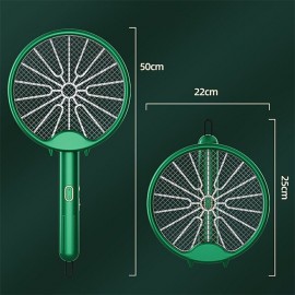 Foldable Electric Mosquito Swatter, Radiation-Free, Rechargeable Lithium Battery, Powerful Mosquito Killer Lamp, Four-in-One Mosquito Killer, Household Mosquito Killer Tool
