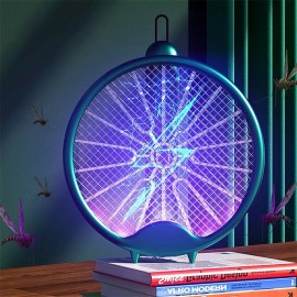 Foldable Electric Mosquito Swatter, Radiation-Free, Rechargeable Lithium Battery, Powerful Mosquito Killer Lamp, Four-in-One Mosquito Killer, Household Mosquito Killer Tool
