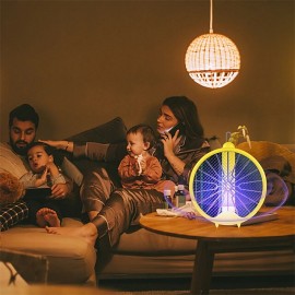 Foldable Electric Mosquito Swatter, Radiation-Free, Rechargeable Lithium Battery, Powerful Mosquito Killer Lamp, Four-in-One Mosquito Killer, Household Mosquito Killer Tool
