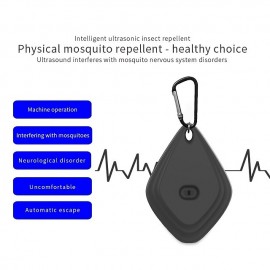Portable Mosquito Repeller Ultrasonic Flea Tick Pest Anti-Mosquito with Hook Insect Pest Repeller for Pets and Dog Outdoor Garden with USB Recharge
