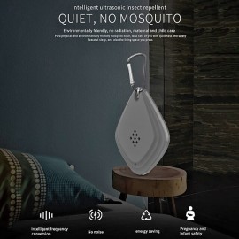 Portable Mosquito Repeller Ultrasonic Flea Tick Pest Anti-Mosquito with Hook Insect Pest Repeller for Pets and Dog Outdoor Garden with USB Recharge
