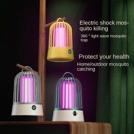 Hot Style Electric Shock Mosquito Lamp Rechargeable Outdoor Household Photocatalytic Mosquito Dispeller Lamp Hanging From The Fly
