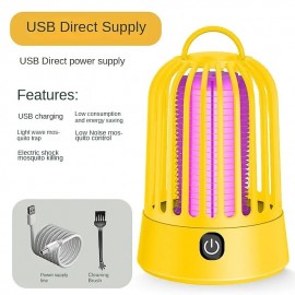 Hot Style Electric Shock Mosquito Lamp Rechargeable Outdoor Household Photocatalytic Mosquito Dispeller Lamp Hanging From The Fly
