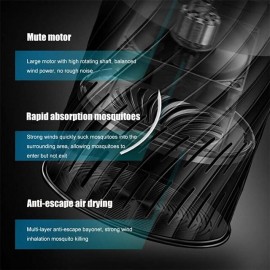 1Pcs Summer Household Mosquito Killer Lamp USB Mosquito Fly Trap Catcher LED Photocatalyst Mosquito Repellent Lamp
