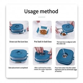 Cockroach Trap Non-Toxic Reusable House Cockroach Repellent Bait Pest Control Eco-Friendly Cockroach for Kitchen and Toilet
