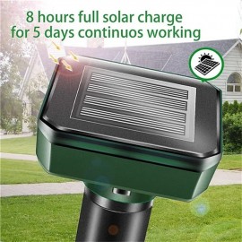 Ultrasonic Solar Pest Repeller Motion Sensor Repellent Waterproof Garden Farm Animals Insect Mole Birds Snake
