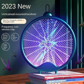 Foldable Electric Mosquito Swatter Radiation-Free Rechargeable Lithium Battery Powerful Mosquito Killer Lamp Four-in-One Mosquito Killer Household Mosquito Killer Tool

