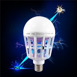 1PCS Electronic 2in1Mosquito Killer Lamp UV Led Bug Zapper Light Bulb Insect Trap Fly Killer
