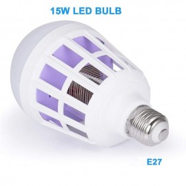 1PCS Electronic 2in1Mosquito Killer Lamp UV Led Bug Zapper Light Bulb Insect Trap Fly Killer
