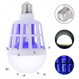 1PCS Electronic 2in1Mosquito Killer Lamp UV Led Bug Zapper Light Bulb Insect Trap Fly Killer
