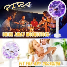 Professional Mosquito Killer Bat USB Rechargeable Electric Racket Kills Mosquitoes Insect Moth Fly Repellent Bug Zapper for Home
