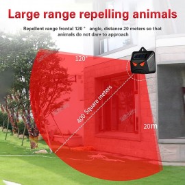 Solar Animal Repeller 120 degree Predator Lights Deterrent for Coyote Fox Raccoon Deer Repellent Devices Outdoor Animal Repeller
