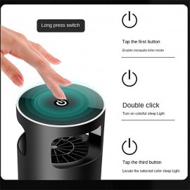 USB Smart Photocatalytic Mosquito Lamp Mosquito Lamp Mosquito Lure Lamp Household Indoor Mosquito Killer Fly Trap Lamp
