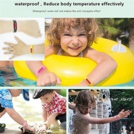 NEW Natural Plant Mosquito Repellent Bracelet Waterproof Anti Mosquito Bracelet Insect Bugs Repellent Wristband Summer Mosquito Killer for Kids and Adults Indoor Outdoor
