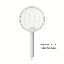 2-in-1 Electric Insect Racket Swatter Zapper USB Rechargeable Summer Mosquito Swatter Fly Bug Zapper Killer Trap
