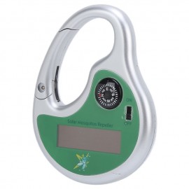 Solar Ultrasonic Outdoor Mosquito Repellent Bug Zapper Outdoor With Compass Electronic Insect Killer For Camping Mountaineering Picnic Cycling
