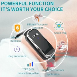 Ultrasonic Mosquitoes Repeller Bracelet Smart Prevent Mosquitoes Wrist Watch Bracelet Anti Mosquitoes Bite Wristband kids gifts
