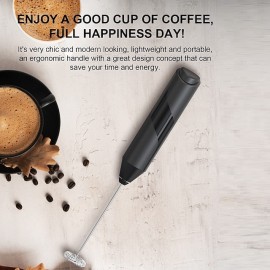 Electric Milk Frother Handheld Automatic Rotary Egg Beater Coffee Foamer Drink Mixer Whisk ABS Plastic Cooking Stirring Tools
