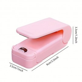 1pc Portable Bag Heat Sealer Plastic Package Storage Bag Snack Sealer Clip Mini Sealing Machine Handy Sticker Seal For Food Snack Gadgets Without Battery
