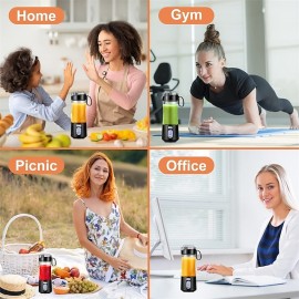 Portable Blenders 350ml Personal Size Blender Smoothies and Shakes Mini Blender USB Rechargeable with Eight Blades Handheld Blender Sports Travel

