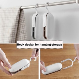 Mini Sealing Machine Portable Heat Sealer Hand Pressure Heat Sealer Tearer Kitchen Accessories For Food Snack Fruit Sealer Bags
