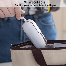 Mini Sealing Machine Portable Heat Sealer Hand Pressure Heat Sealer Tearer Kitchen Accessories For Food Snack Fruit Sealer Bags

