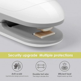 Mini Sealing Machine Portable Heat Sealer Hand Pressure Heat Sealer Tearer Kitchen Accessories For Food Snack Fruit Sealer Bags
