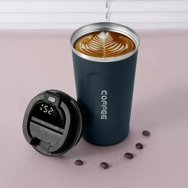 Coffee Mug Smart Travel Thermos Cup Temperature Display Stainless Steel Vacuum Coffee Cup With AI Temperature Display
