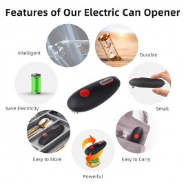 Electric Can Opener One Touch Automatic Bottle Opener Battery Operated Automatic Smooth Edges Kitchen Bar Tool gadgets

