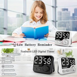 Digital Kitchen Timer LED Display Cooking Timers Kitchen Gadgets Kitchen Stuff Kitchen Accessories Home Kitchen Items
