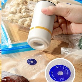 Vacuum Food Sealer with Reusable Sous Vide Bags Sealing Packing System USB Rechargeable Electric Vacuum Seal Machine for Various Food Preservation
