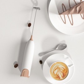 Electric Milk Frother Kitchen Drink Foamer Whisk Mixer Stirrer Coffee Cappuccino Creamer Whisk Frothy Blend Whisker Egg Beater, Without Battery
