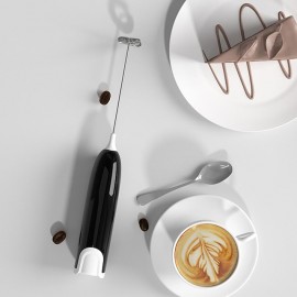 Electric Milk Frother Kitchen Drink Foamer Whisk Mixer Stirrer Coffee Cappuccino Creamer Whisk Frothy Blend Whisker Egg Beater, Without Battery

