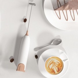 Electric Milk Frother Kitchen Drink Foamer Whisk Mixer Stirrer Coffee Cappuccino Creamer Whisk Frothy Blend Whisker Egg Beater, Without Battery
