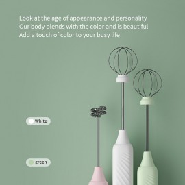 Rechargeable Handheld Foamer High Speed Electric Milk Frother Foam Maker Mixer Coffee Drink
