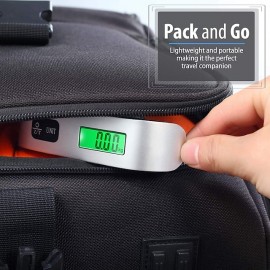 Portable LCD Digital Luggage Weight Scales Hanging Suitcase Baggage Travel Scale with Belt for Electronic Weight Tool 50kg/110lb
