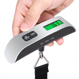 Portable LCD Digital Luggage Weight Scales Hanging Suitcase Baggage Travel Scale with Belt for Electronic Weight Tool 50kg/110lb
