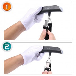 Portable LCD Digital Luggage Weight Scales Hanging Suitcase Baggage Travel Scale with Belt for Electronic Weight Tool 50kg/110lb
