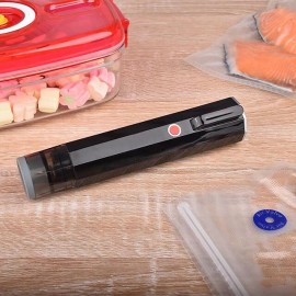Rechargeable Handheld Vacuum Sealer Portable Carry-on Type with 5 Reusable Bags - Keep Your Food Fresh & Secure!
