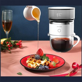 Portable Hand Brewing Coffee Machine Outdoor Mini Automatic Dripper Coffee Maker Pot Travel Extraction Coffee Brewer Grinder
