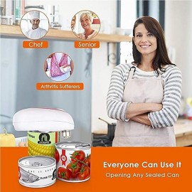 Electric Can Opener Automatic Tin Jar Bottle Opener One Touch Smooth Edges Easy To Open High Power Opener Kitchen Gadgets Tools
