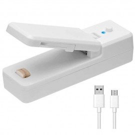 1pc Mini Bag Sealer, USB Rechargeable Portable Sealing Machine, Handheld Heat Vacuum Sealers For Plastic Bags, Kitchen Tools