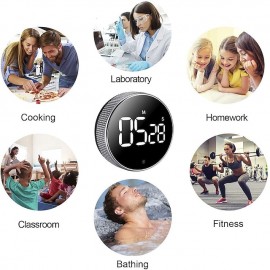 Kitchen Timers Digital Classroom Timer for Kids Large Magnetic LED Countdown Timer with Constant Light Function for classrooms Quiet for Children and Teachers
